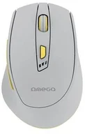 Myszki - OMEGA MOUSE MYSZ BEZPRZEWODOWA WIRELESS RECHAREGABLE USB-C GREY LIME [46037] - miniaturka - grafika 1