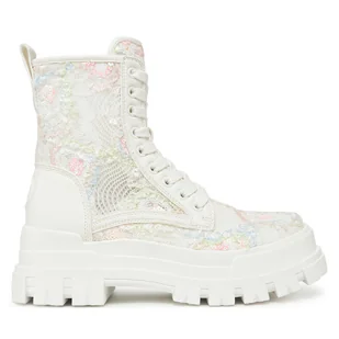 Trapery Buffalo Aspha Rld Bloom 1622576 Biały - Botki damskie - miniaturka - grafika 1
