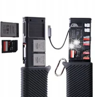 Czytniki kart pamięci - Czytnik Etui / Czytnik kart pamięci PGY-TECH CFE-B/SD CreateMate Czarny - miniaturka - grafika 1