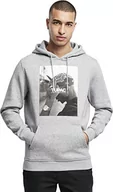 Bluzy męskie - Mister Tee Męska bluza z kapturem, szary (Heather Grey), XS - miniaturka - grafika 1