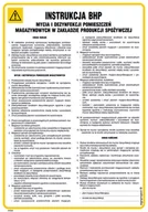 Instrukcje stanowiskowe BHP - IAG63 INSTRUKCJA BHP MYCIA I DEZYNFEKCJI POMIESZCZEŃ MAGAZYNOWYCH W ZAKŁADADZIE PRODUKCJI SPOŻYWCZEJ, HN - PŁYTA ELASTYCZNA 0,4MM; (245X350MM) - miniaturka - grafika 1