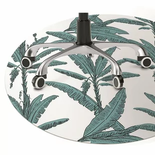 Podkładka pod krzesło obrotowe Gałęzie palmowe fi100 cm - Podnóżki, podpórki, podkładki - miniaturka - grafika 1