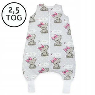 CAŁOROCZNY ŚPIWOREK Z NOGAWKAMI 56-68 XS 2,5 TOG BAWEŁNA100% PRODUKT POLSKI - Śpiworki dla dzieci - miniaturka - grafika 1