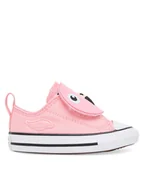 Buty dla dziewczynek - Converse Trampki Chuck Taylor All Star One Strap A11789C Różowy - miniaturka - grafika 1
