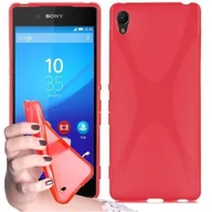 Etui i futerały do telefonów - Etui na telefon komórkowy Cadorabo do Sony Xperia Z3 PLUS / Z4 w kolorze czerwonym, silikonowe etui z tyłu z TPU - miniaturka - grafika 1