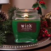 Świece - Sojowa świeca zapachowa zimowa drewniany knot Colonial Candle Wick 425 g - Choinka Holiday Balsam - miniaturka - grafika 1