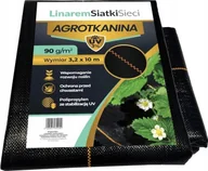 Agrowłókniny - Linarem SiatkiSieci AGROTKANINA 90G 3,2x10m CZARNA AGROWŁÓKNINA UV 3% - miniaturka - grafika 1