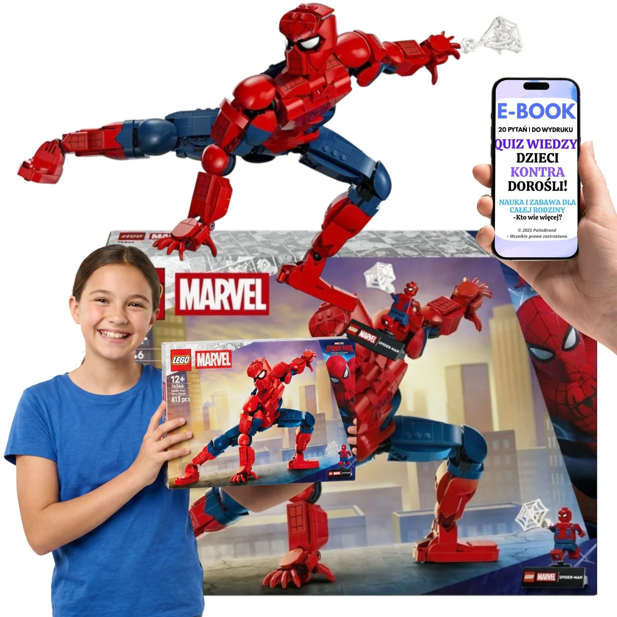 LEGO Marvel Spider-Man 813el Kolekcjonerska Figurka 76346
