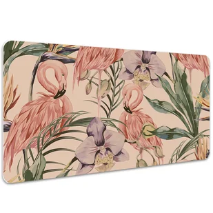 Podkładka pod mysz i klawiaturę Flamingi 100x50 cm, Dywanomat - Podkładki pod mysz - miniaturka - grafika 1