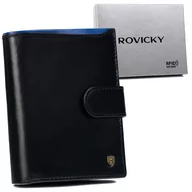 Portfele - Męski portfel skórzany z RFID Protect Rovicky - miniaturka - grafika 1
