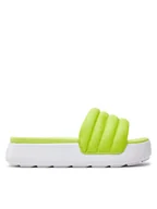 Klapki i japonki damskie - Puma Klapki Karmen Slide Puffy Wns 395399-04 Zielony - miniaturka - grafika 1