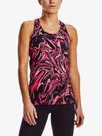 Koszulki sportowe damskie - Damski podkoszulek Under Armour HeatGear Racer Print-PPL M - miniaturka - grafika 1