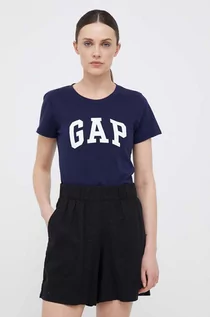 Koszulki sportowe damskie - GAP t-shirt bawełniany 2-pack kolor beżowy - Gap - grafika 1