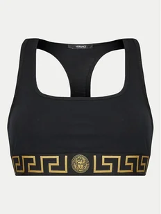 Versace Biustonosz top AUD01039 1A10011 Czarny - Bielizna sportowa damska - miniaturka - grafika 1