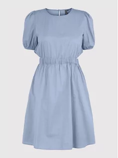 Sukienki - Pieces Sukienka letnia Schella 17126245 Niebieski Regular Fit - grafika 1