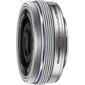 Obiektywy - Olympus M. Zuiko Digital ED 14-42mm f/3.5‑5.6 EZ Pancake (srebrny) - miniaturka - grafika 1