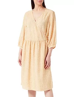 Sukienki - Noa Noa Sukienka damska CamilleNN, nadruk żółty/biały, 42, żółty/biały, 42 - grafika 1