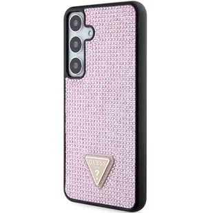 Guess GUHCS24MHDGPPP S24+ S926 różowy/pink hardcase Rhinestone Triangle - Etui i futerały do telefonów - miniaturka - grafika 2