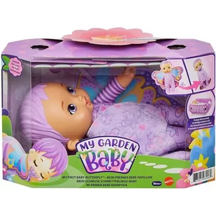 Mattel My Garden Baby Bobasek-motylek Miękka lalka fioletowa HBH37_HBH39 HBH37_HBH39 - Lalki dla dziewczynek - miniaturka - grafika 1