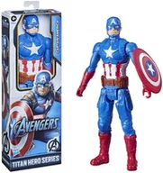 Lalki dla dziewczynek - Figurka Hasbro Avengers Titan Hero Kapitan Ameryka 30cm CAPTAIN AMERICA - miniaturka - grafika 1