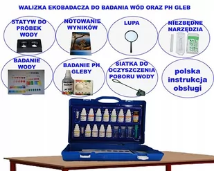 Walizka Ekobadacza do obserw badania wód i ph gleb - Mały naukowiec - miniaturka - grafika 1