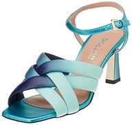 Sandały damskie - Pollini Sa16407c0gtw180a, Sandały damskie, Niebieski, 41 EU, Niebieski, 41 EU - miniaturka - grafika 1