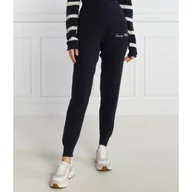 Dresy damskie - Tommy Hilfiger Spodnie dresowe SCRIPT GRAPHIC | Regular Fit - miniaturka - grafika 1