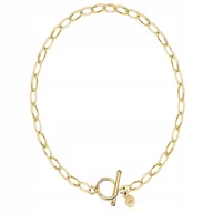 Łańcuszki - Złoty Łańcuszek Rolo 925 Zapięcie Toggle Naszyjnik Prezent DEDYKACJA - miniaturka - grafika 1