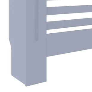Osłona na kaloryfer, MDF, szara, 78 cm - Akcesoria grzewcze - miniaturka - grafika 7