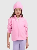 Bluzy dla dziewczynek - 4F Polar regular bez kaptura dziewczęcy - różowy 164 (13-14 lat) - miniaturka - grafika 1