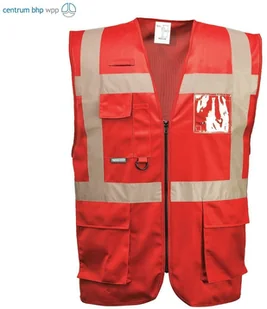 PORTWEST F476 KAMIZELKA IONA EXECUTIVE ; CZERWONY - Odzież robocza - miniaturka - grafika 1