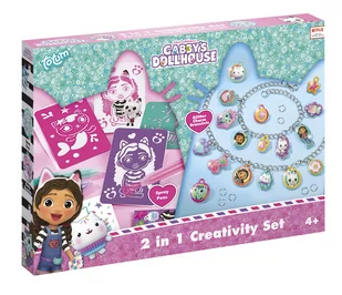 Totum, Domek dla lalek Gabby Zestaw 2w1 Rysowanie i Biżuteria - Prace ręczne dla dzieci - miniaturka - grafika 1