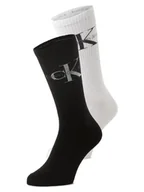 Skarpetki męskie - Calvin Klein Skarpety pakowane po 4 szt. Mężczyźni czarny|biały jednolity, ONE SIZE - miniaturka - grafika 1
