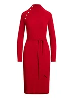 Sukienki - LAUREN RALPH LAUREN Sukienka dzianinowa 200980036002 Czerwony Slim Fit - miniaturka - grafika 1