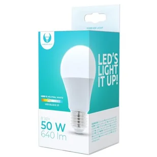 Forever Light Żarówka LED RTV003459 8W E27 RTV003459 - Halogeny - miniaturka - grafika 1