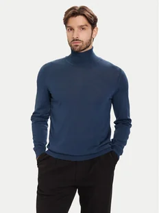 BOSS Golf Musso-P 50468262 Niebieski Slim Fit - Swetry męskie - miniaturka - grafika 1