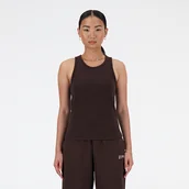 Koszulki i topy damskie - Koszulka damska New Balance WT33536KCF  brązowa - miniaturka - grafika 1