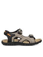 Sandały męskie - Geox Sandały Uomo Sandal Strada U8224D 000EK C5004 Beżowy - miniaturka - grafika 1