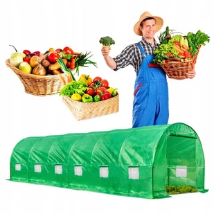 Tunel Foliowy Ogrodowy Szklarnia 6x3x2m Folia 18m² Foliak Uv-4 Premium - Szklarnie ogrodowe - miniaturka - grafika 1