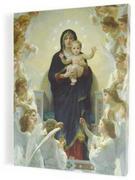 Ikony i obrazy sakralne - Matka Boża Anielska, obraz na płótnie canvas - miniaturka - grafika 1