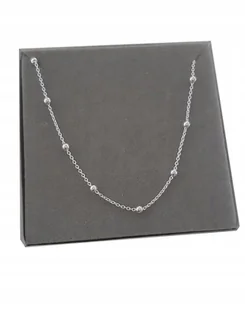 Naszyjnik srebrny choker kuleczki z kulkami 40 cm - Naszyjniki - miniaturka - grafika 1