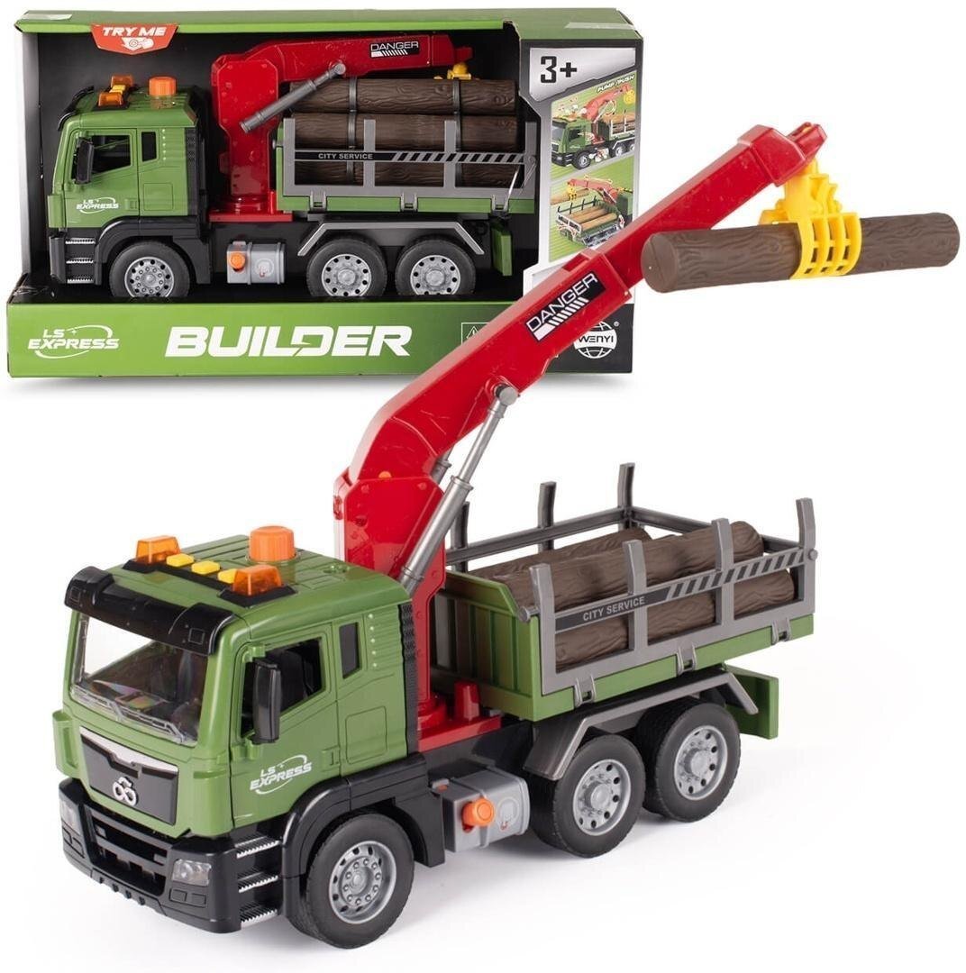 Ciężarówka z HDS do drewna ze światłem i dźwiękiem