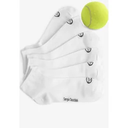 Skarpetki zakostki sportowe (3pak) bawełniane białe 1008 Sergio Tacchini - Skarpetki męskie - miniaturka - grafika 1