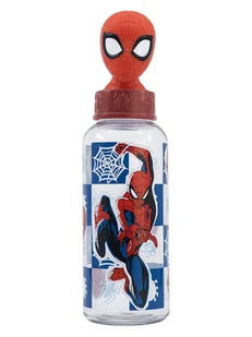 Spiderman Bidon "Spiderman" w kolorze niebiesko-czerwonym - 560 ml - Sztućce dla dzieci - miniaturka - grafika 1