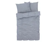 Pościel - LIVARNO home Pościel renforcé z kory, 220 x 220 cm (Niebieski w paski) - miniaturka - grafika 1
