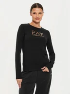 Bluzki damskie - EA7 Emporio Armani Bluzka 6DTT09 TJQCZ 0210 Czarny Slim Fit - miniaturka - grafika 1