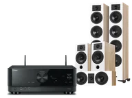 Kino domowe - Yamaha RX-V4A (czarny) + Diva 6 + 3 + 7 (dąb) - miniaturka - grafika 1