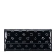 Portfele - Damski portfel z lakierowanej skóry z monogramem - miniaturka - grafika 1