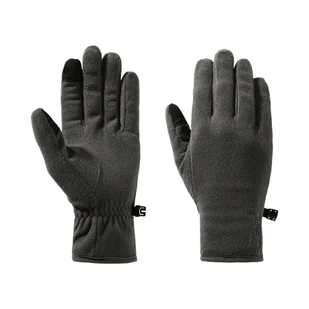 Rękawice polarowe Jack Wolfskin REAL STUFF GLOVE slate - S - Rękawiczki - miniaturka - grafika 1