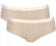 Majtki damskie - Komplet MAJTKI DAMSKIE 2x Sloggi GO Ribbed R Hipster C2P 100% BAWEŁNA S - miniaturka - grafika 1